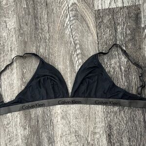 Calvin Klein Charcoal Triangle Bralette